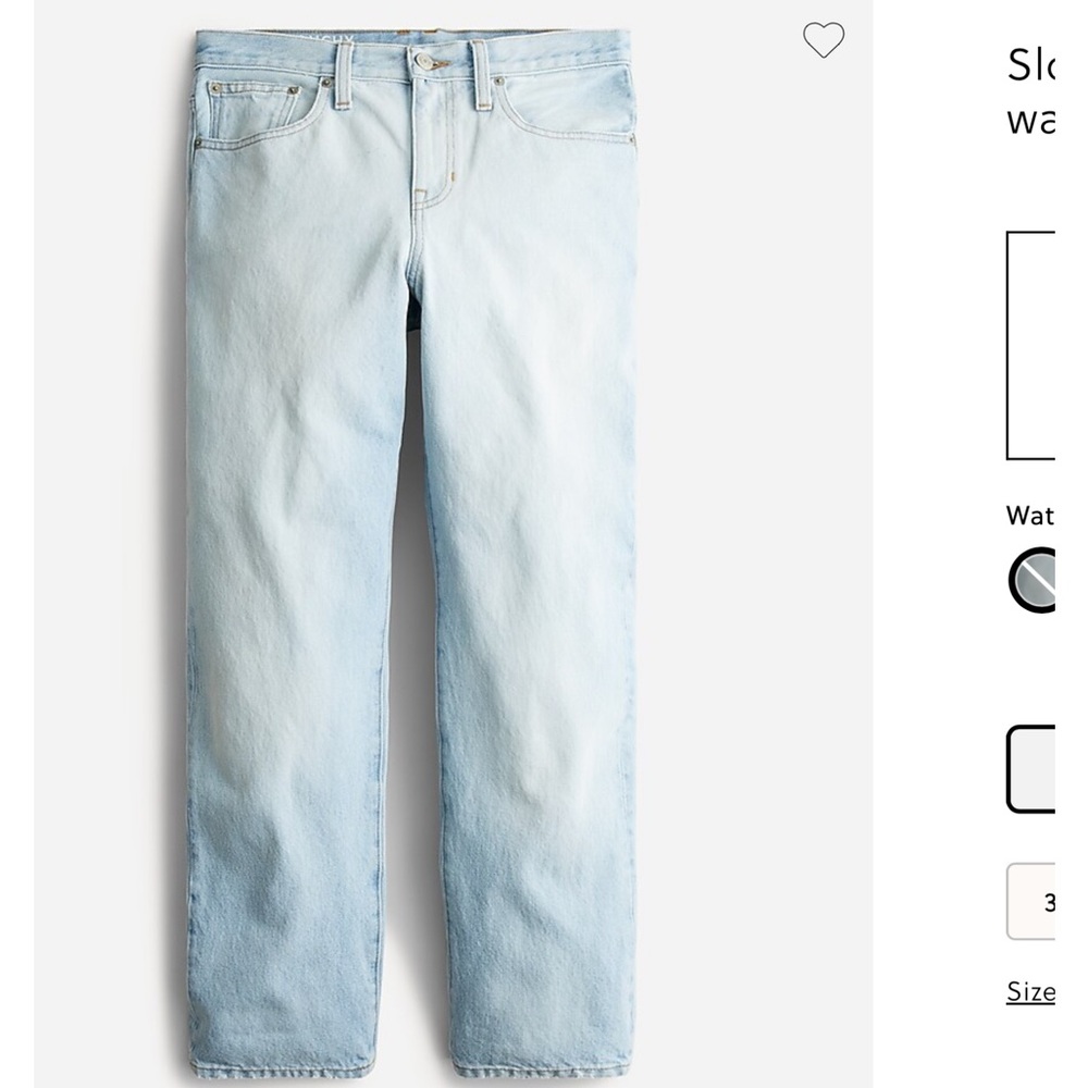 J. Crew Slouchy Boyfriend Jean in Waterside Wash